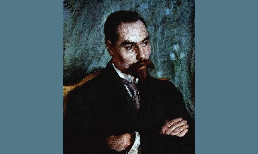 Валерий Яковлевич Брюсов. Художник С.В. Малютин, 1913 год. 