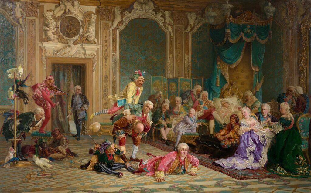 В.И. Якоби «Шуты при дворе императрицы Анны Иоанновны», 1872 год. Из собрания Третьяковской галереи