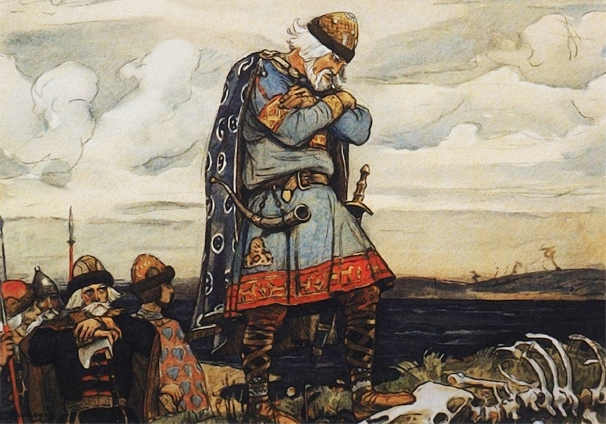 В.М. Васнецов. Олег у костей коня. 