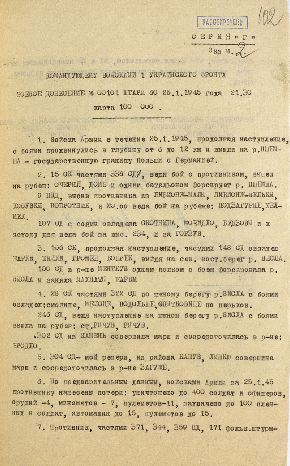 The Liberation of Poland. The price of victory