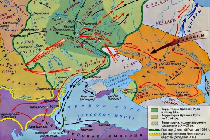 На карте хорошо видно местоположение Тмутаракани